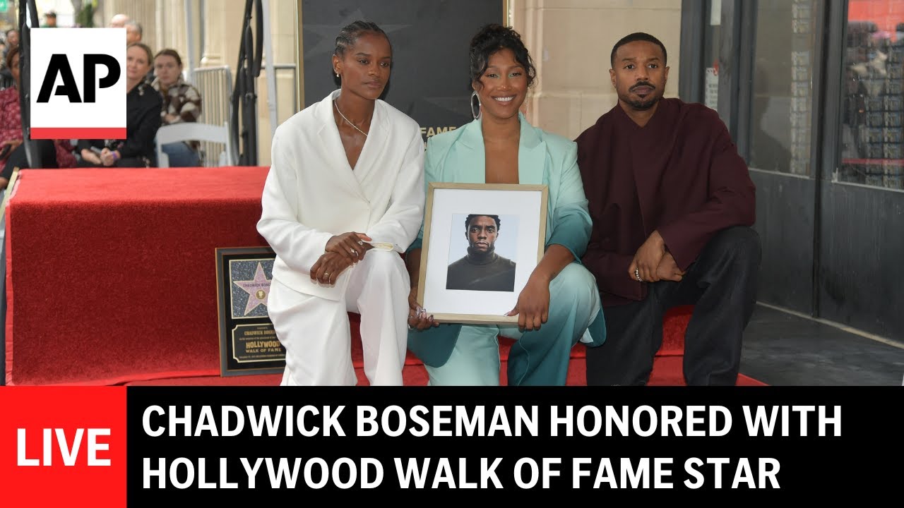 LIVE: Chadwick Boseman gets Hollywood Walk of Fame star posthumously