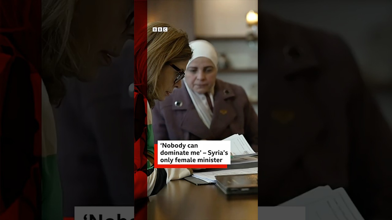 Syria's only female minister pushes for change. #Syria #News #BBCNews