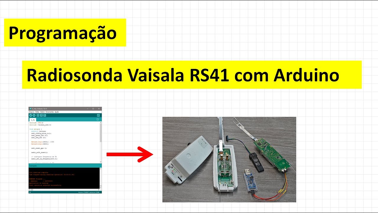 Programação Radiosonda Vaisala RS41 com IDE Arduino