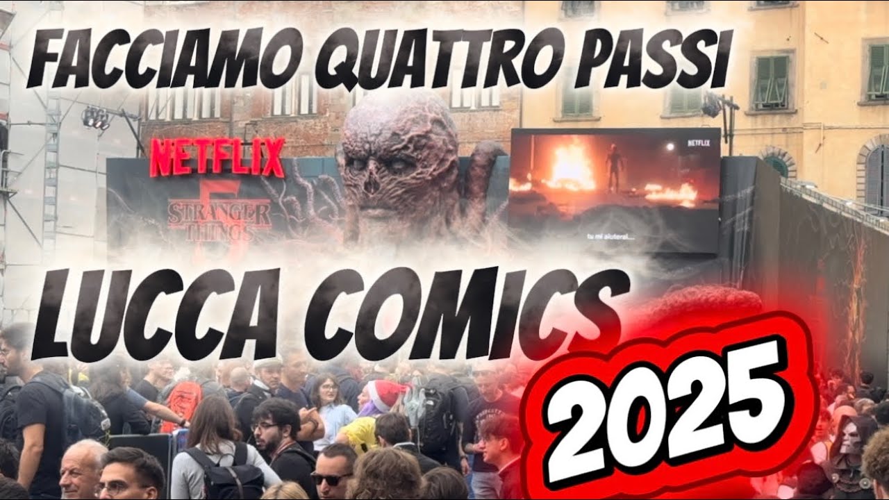 Facciamo un giro al Lucca Comics 2025 🎭✨ – Kojima, Japan Town, Stranger Things, cosplay and more!!!