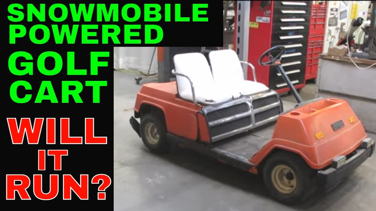 Found this this Ratty old Golf Cart with a Big Engine