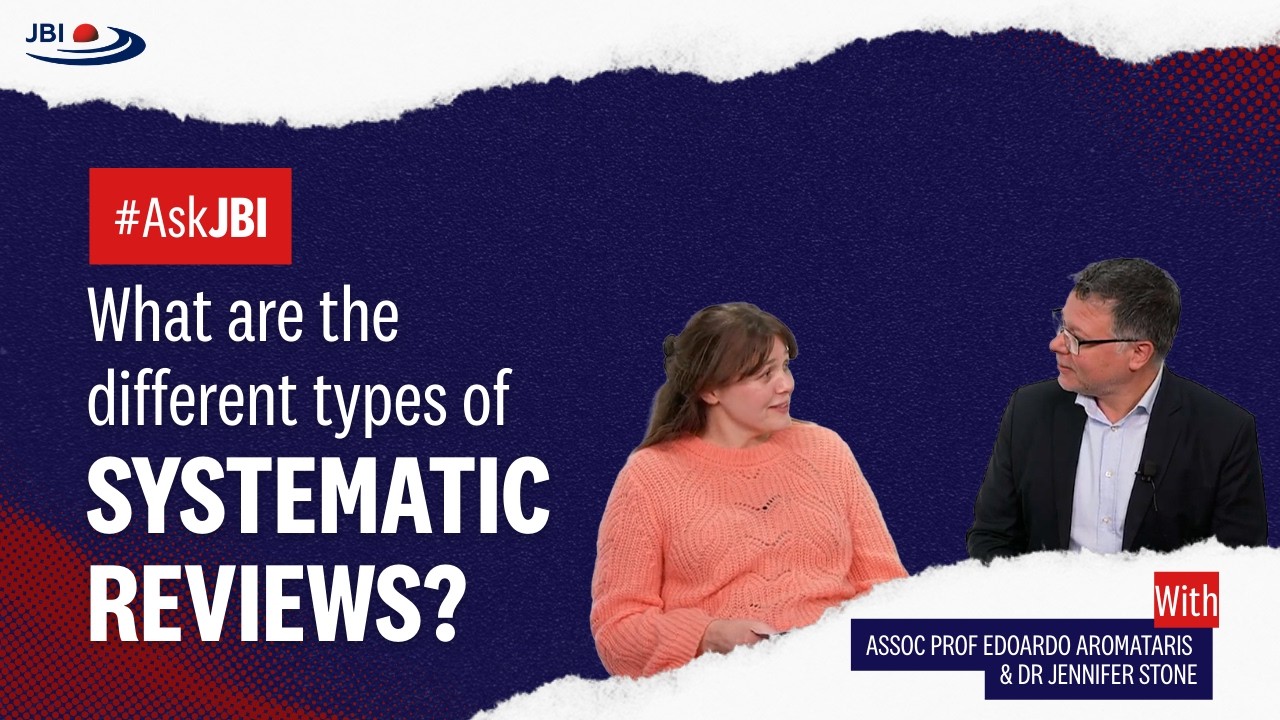 #AskJBI - What are the different types of systematic reviews?