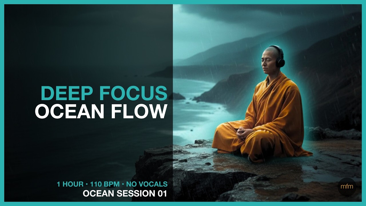 1H Deep Focus Coding Music • Minimal Techno 110 BPM • No Vocals (Ocean Session 01)