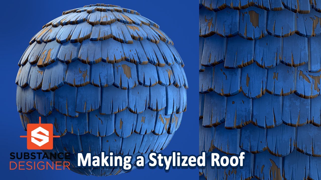 Making Stylized Roof Tiles with Substance Designer