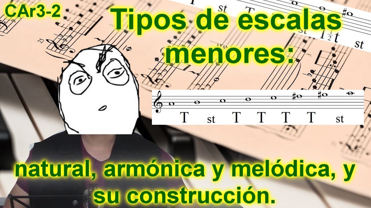 Tipos de escalas menores: natural, armónica y melódica, y su construcción. Lección de armonía 3-2.