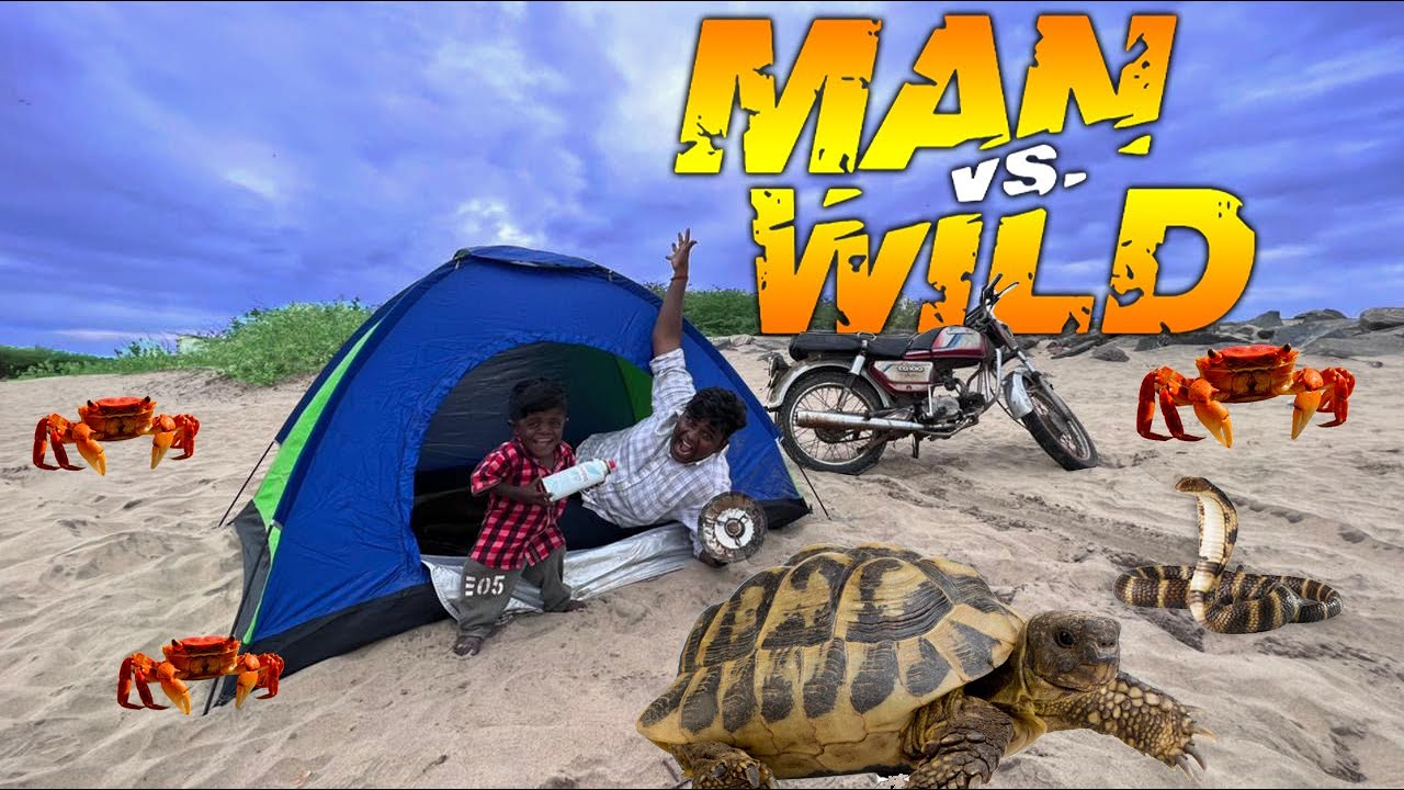 Man Vs Wild Spoof Part-5|24 Hours Survival Challenge With Kuttipuli|Camping Tent Making|VFS|Suppu