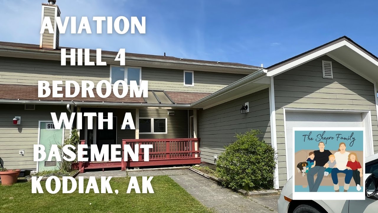 Kodiak, Alaska Aviation Hill 4 Bedroom with Basement Coast Guard Housing Home Tour