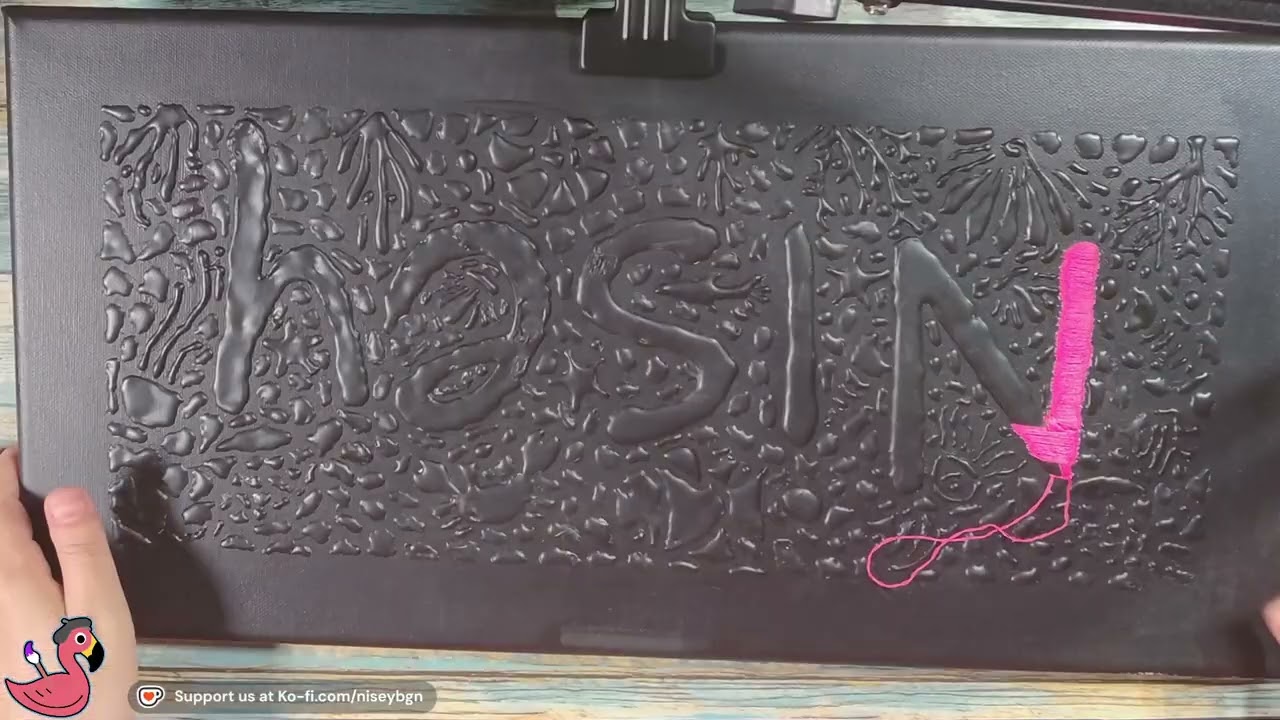 Painting With Thread: Name Embroidery on Canvas Part 2