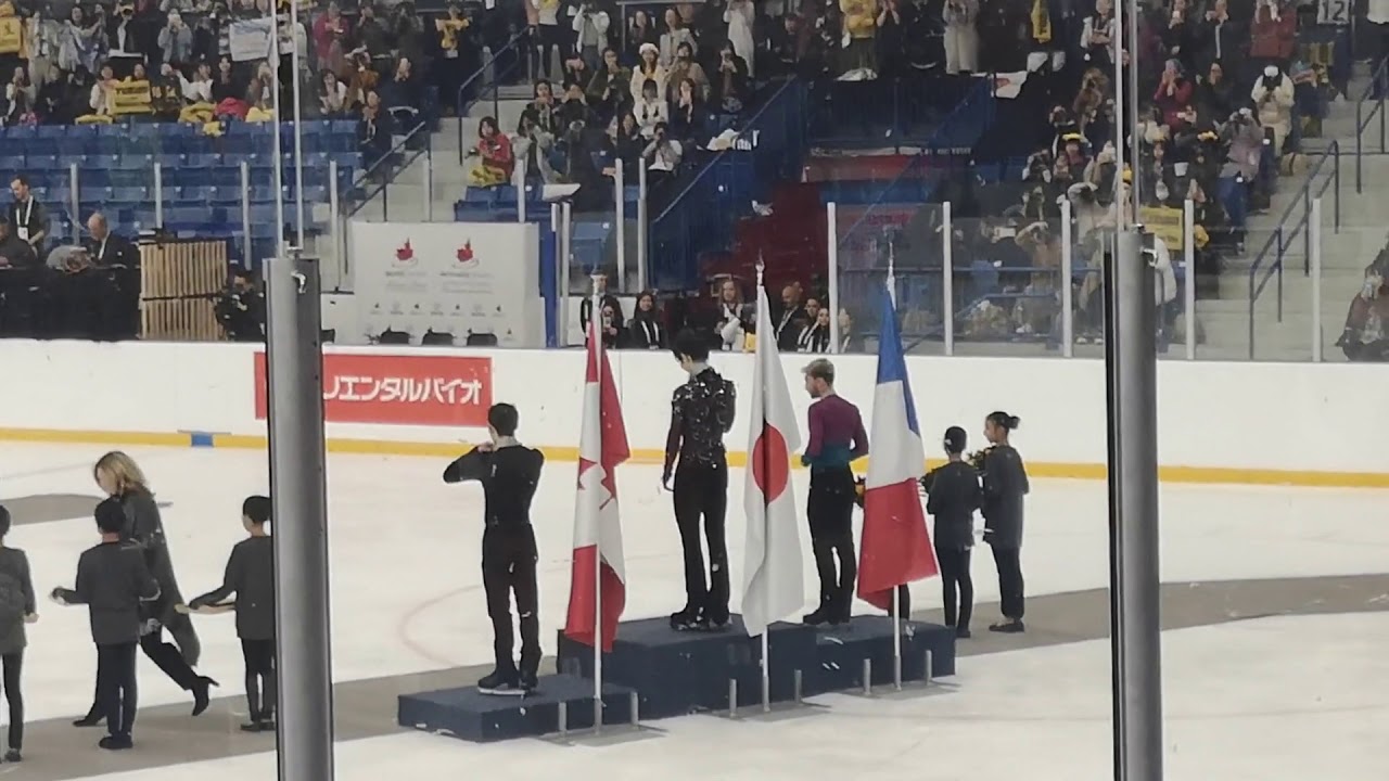 ACI 2019 - Yuzuru Hanyu - Medal Ceremony [Fancam]