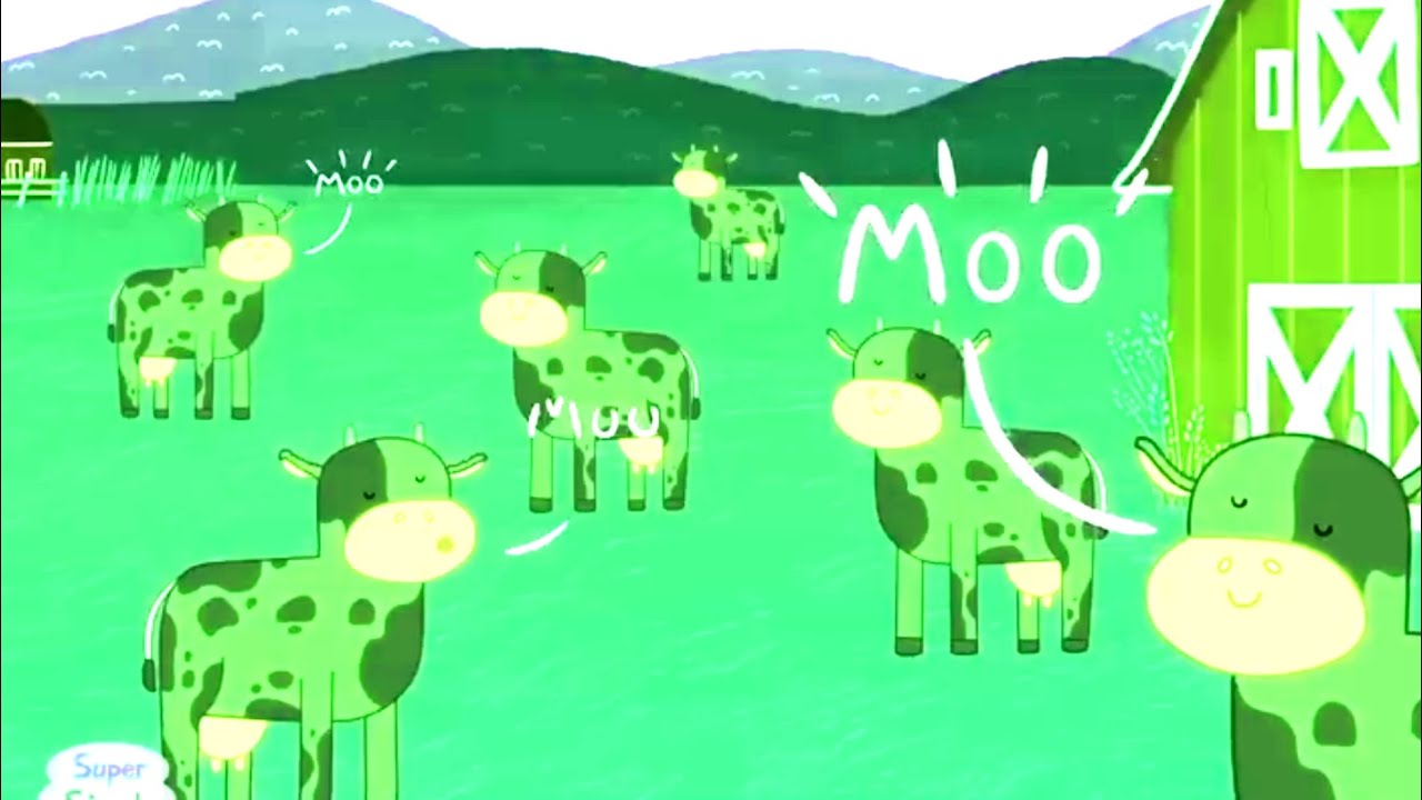 Happy Cows on the Farm Eieio Moo Moo Effects//Sponsored By Gamavision Csupo Effects 