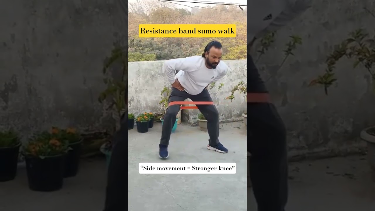 “ACL Surgery ke baad knee stability exercise | Resistance band workout”