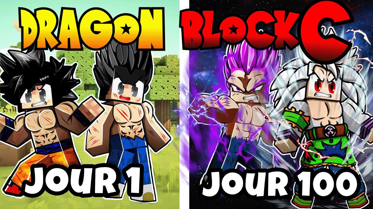 100 Jours en tant que Saiyan sur Minecraft – L’Aventure Ultime Dragon Block C !