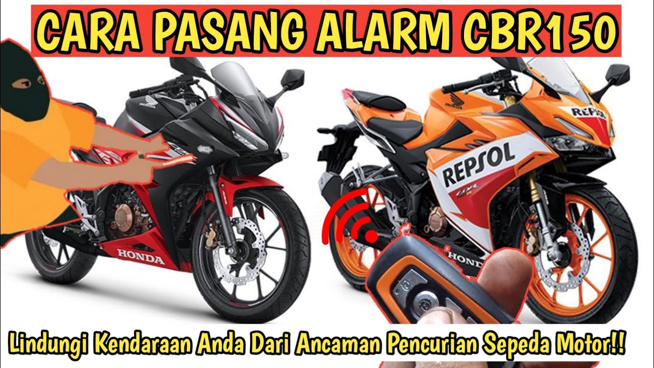 CARA PASANG ALARM DI MOTOR HONDA CBR150,Lindungi kendaraan anda Dari Ancaman Pencurian
