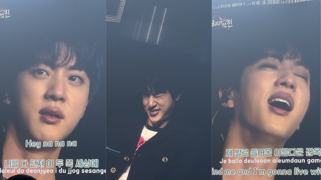 “Guys this is cheating!” ARMY sings ON 250726 Run Seokjin Ep Tour BTS Jin Tampa Fancam Concert Day 1