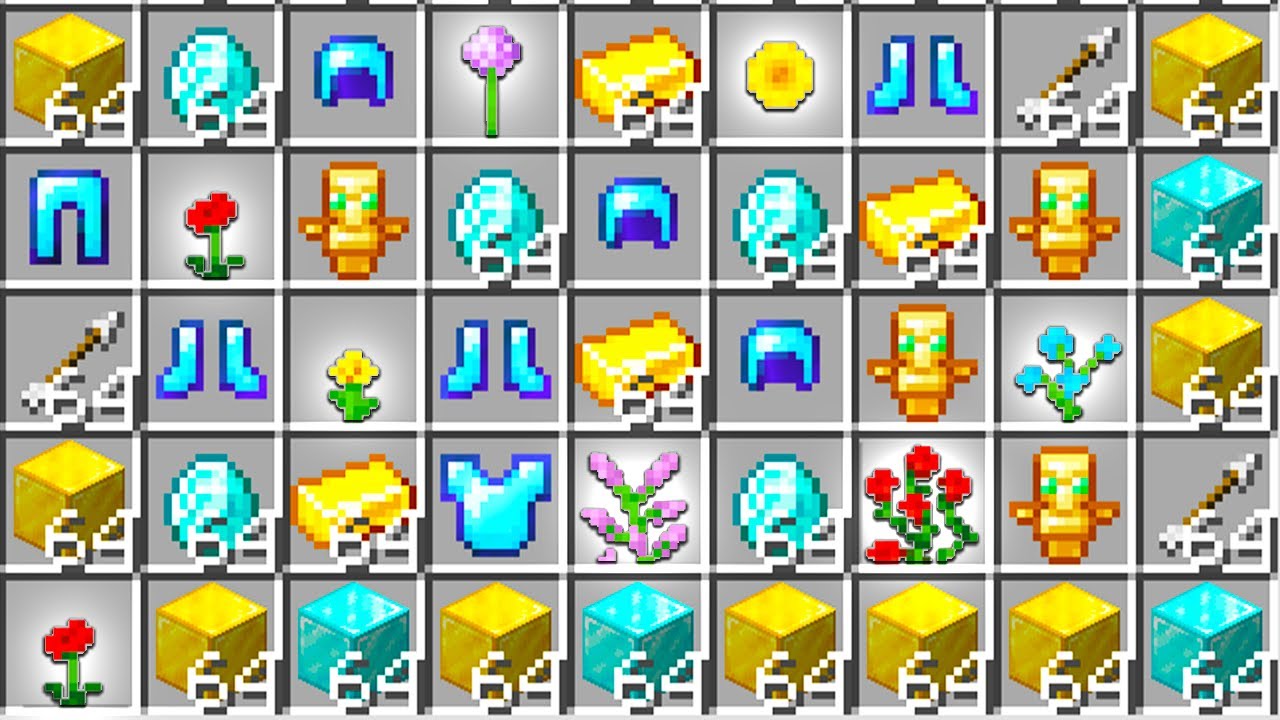 i found every single op item from flowers in Minecraft UHC...
