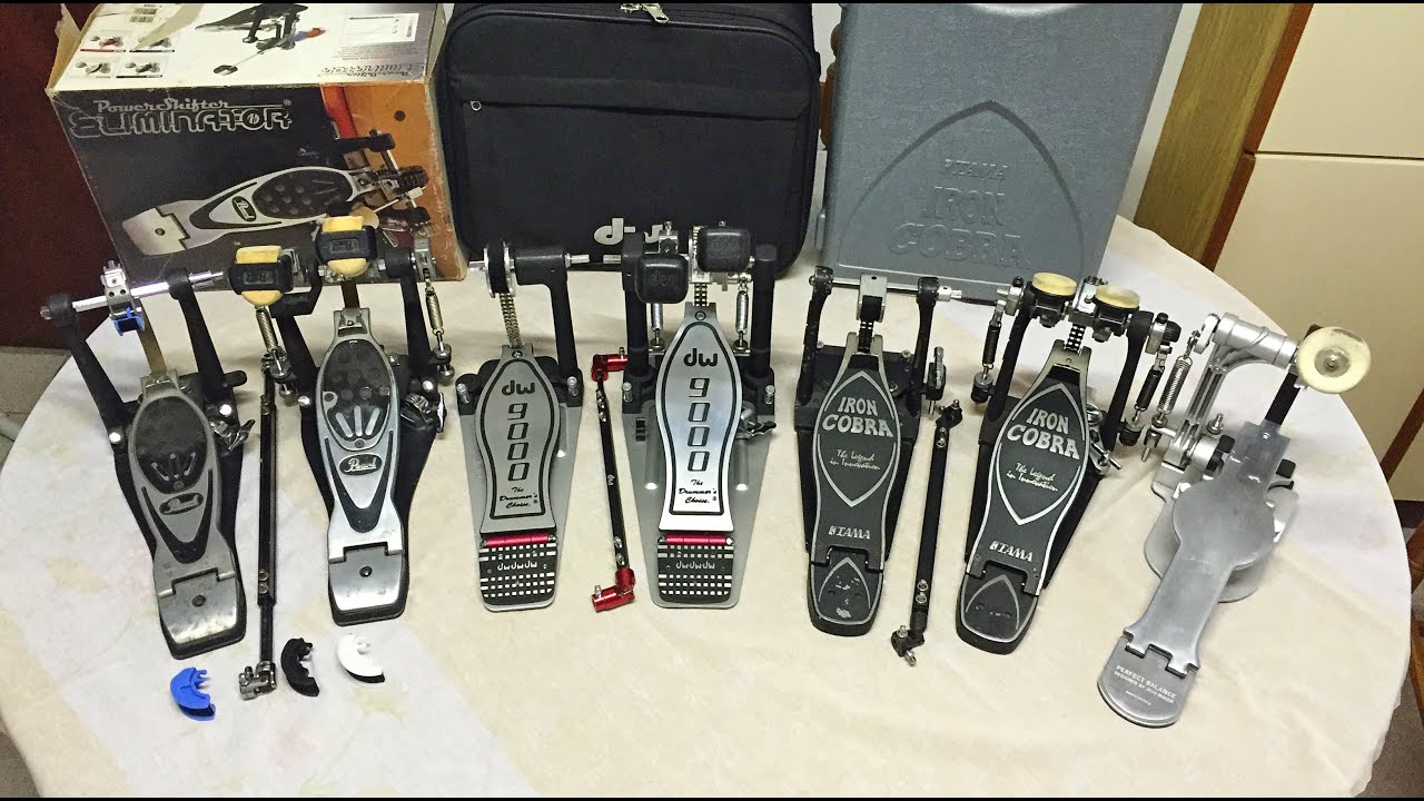 Visão geral dos Pedais - DW9000 - Iron Cobra HP900 - Pearl Eliminator - Sonor Jojo Mayer
