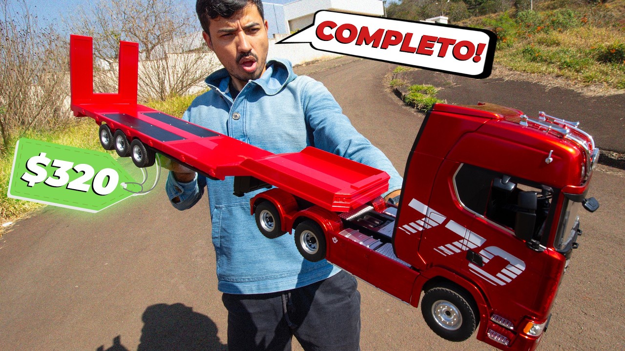 AGORA SIM! Nosso Caminhão Scania de Controle Remoto está completo | Huina Scania 1501 e Carreta 1502