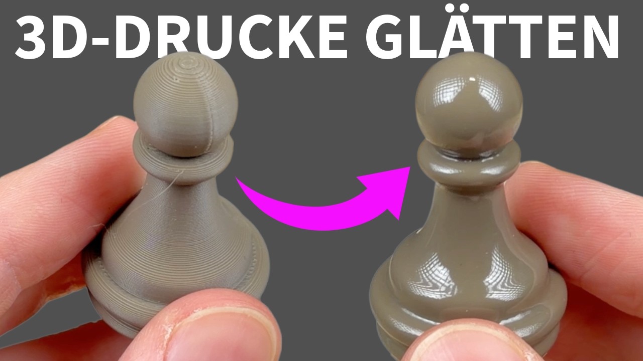 Perfekte 3D-Druck Oberfl&auml;chen: PLA, ABS & PVB Chemisch Gl&auml;tten!