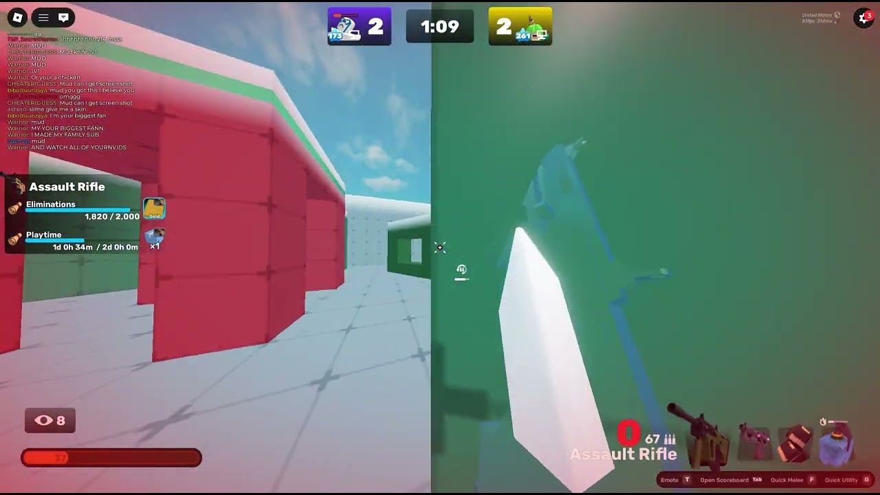 I 1v1 Mud Default loadout
