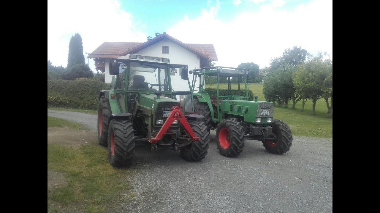 Holzspalten und Bündeln mit Fendt 307 LSA und Fendt 105