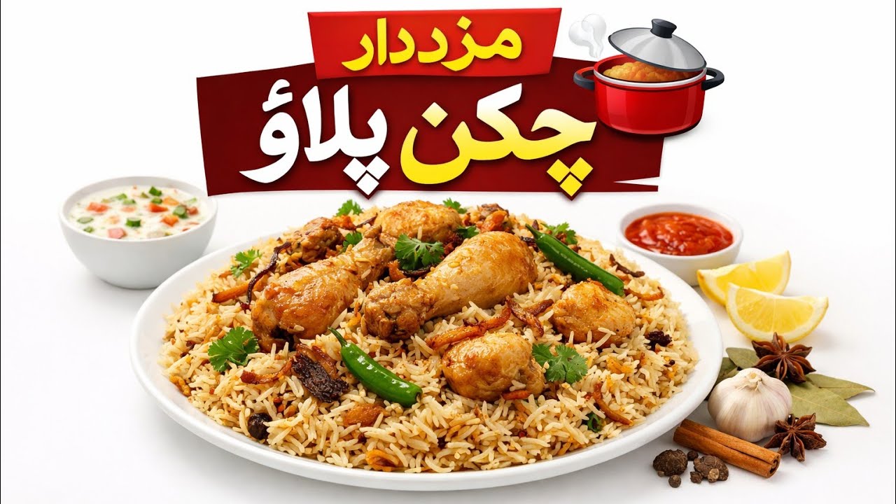 آج میں آپ کو بہت آسان اور مزیدار Chicken Pulao کی recipe بتا رہی ہوں 😋