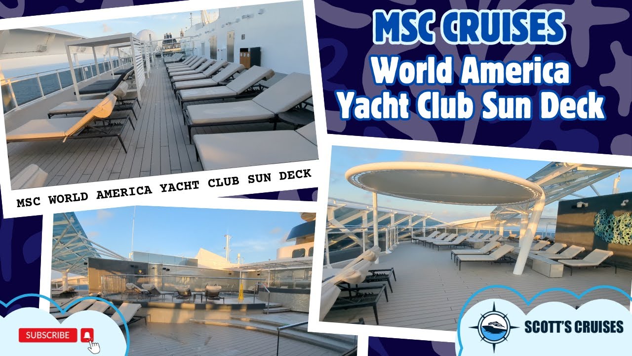 MSC World America | Yacht Club Sun Deck Tour (Exclusive Yacht Club Access Only)