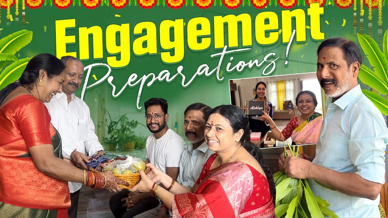 Engagement Preparations|FamilyVlogs |JayapradaChalla |Sirichalla |ArchanaChalla| Celebrations|EP-103