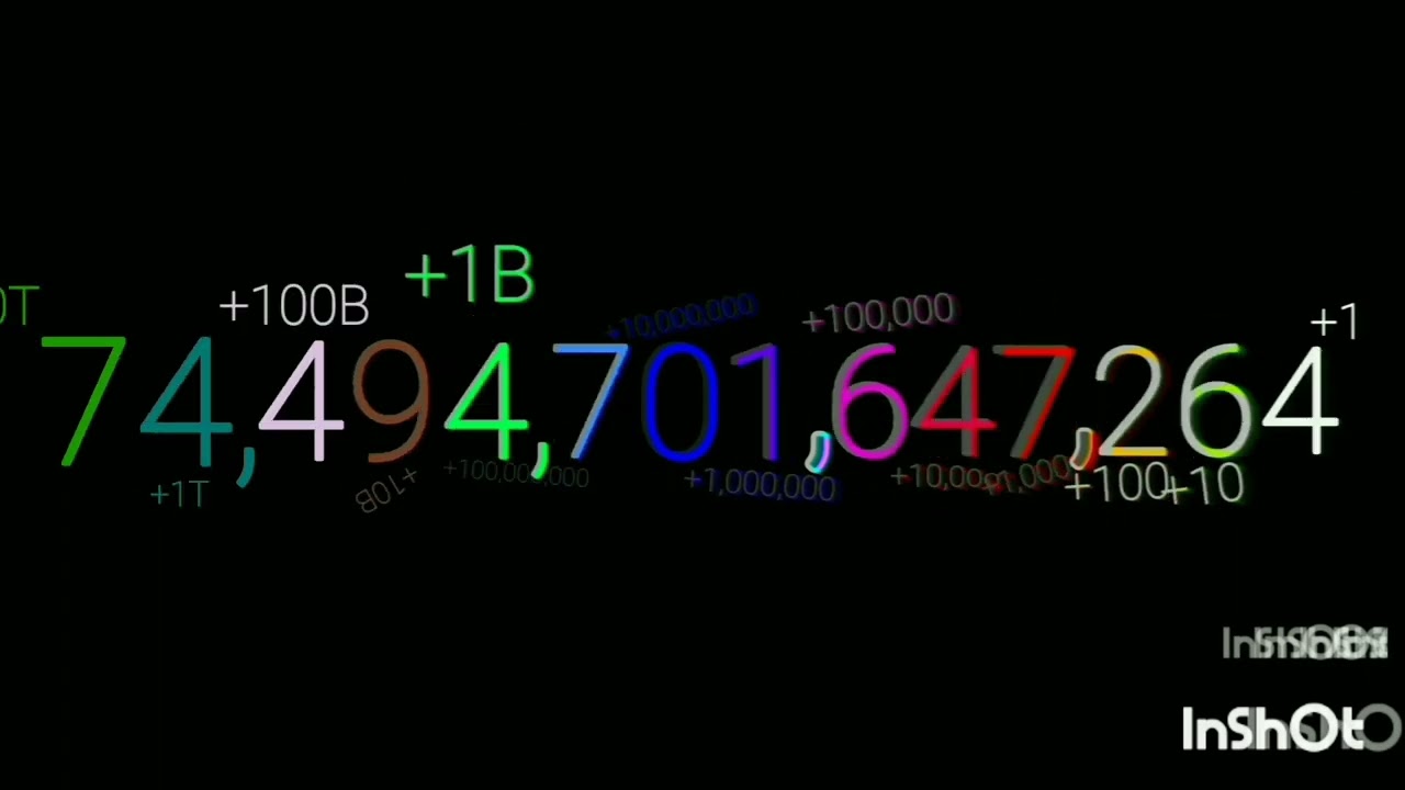 0 to 10 Sextillion With Sounds Effetcs [10²²]