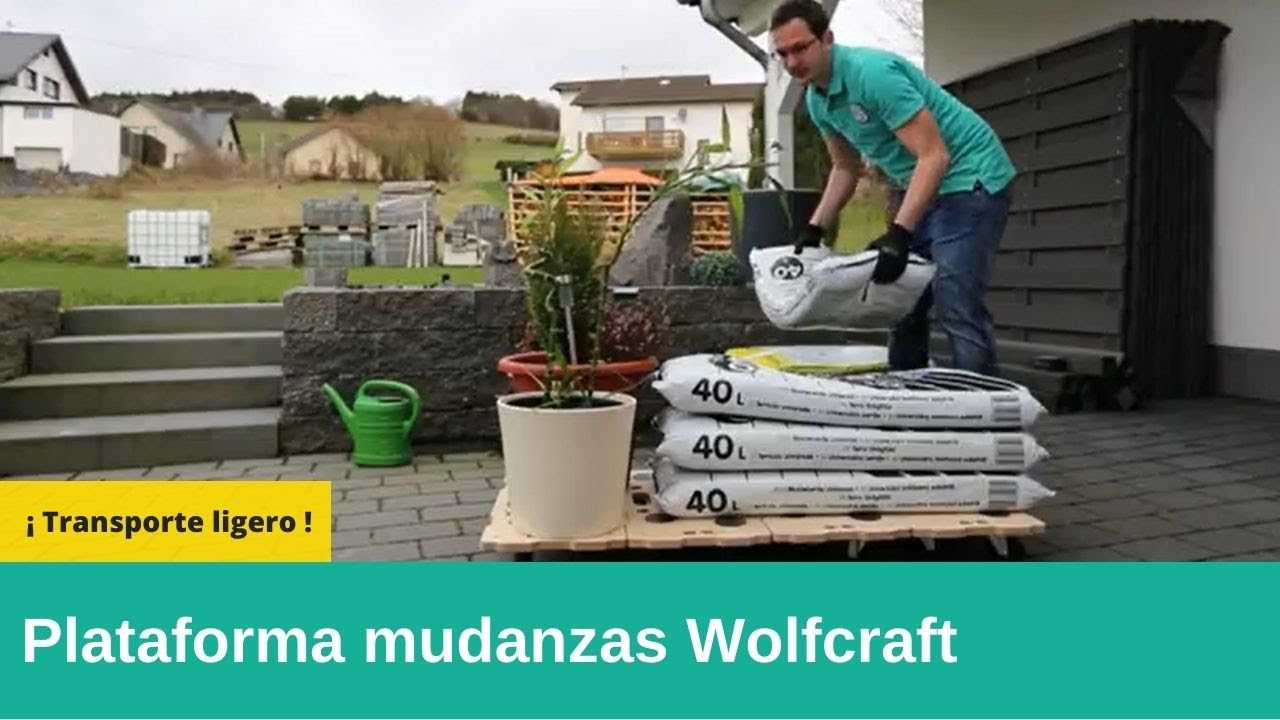 Plataforma puzle para mudanzas FT 400 Wolfcraft. &iexcl;El transporte m&aacute;s ligero!