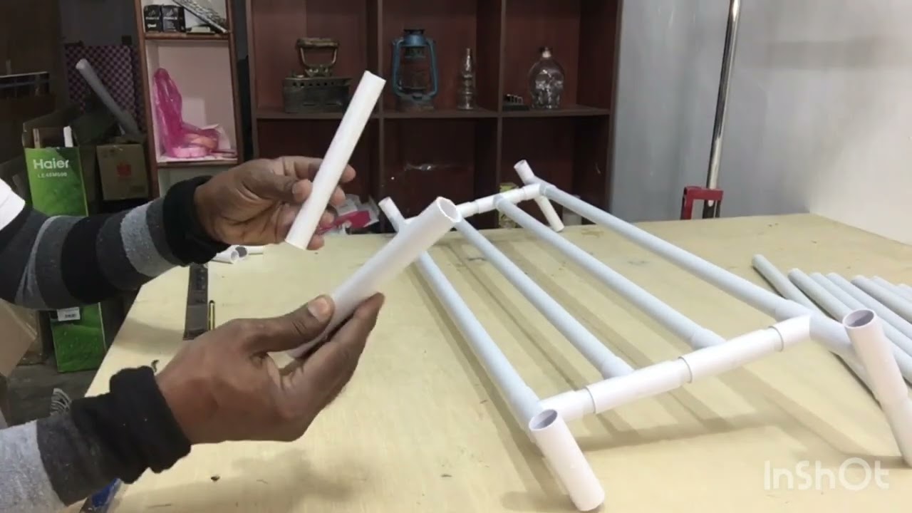 DIY Project with PVC Pipe (How to make Shoe Rack)