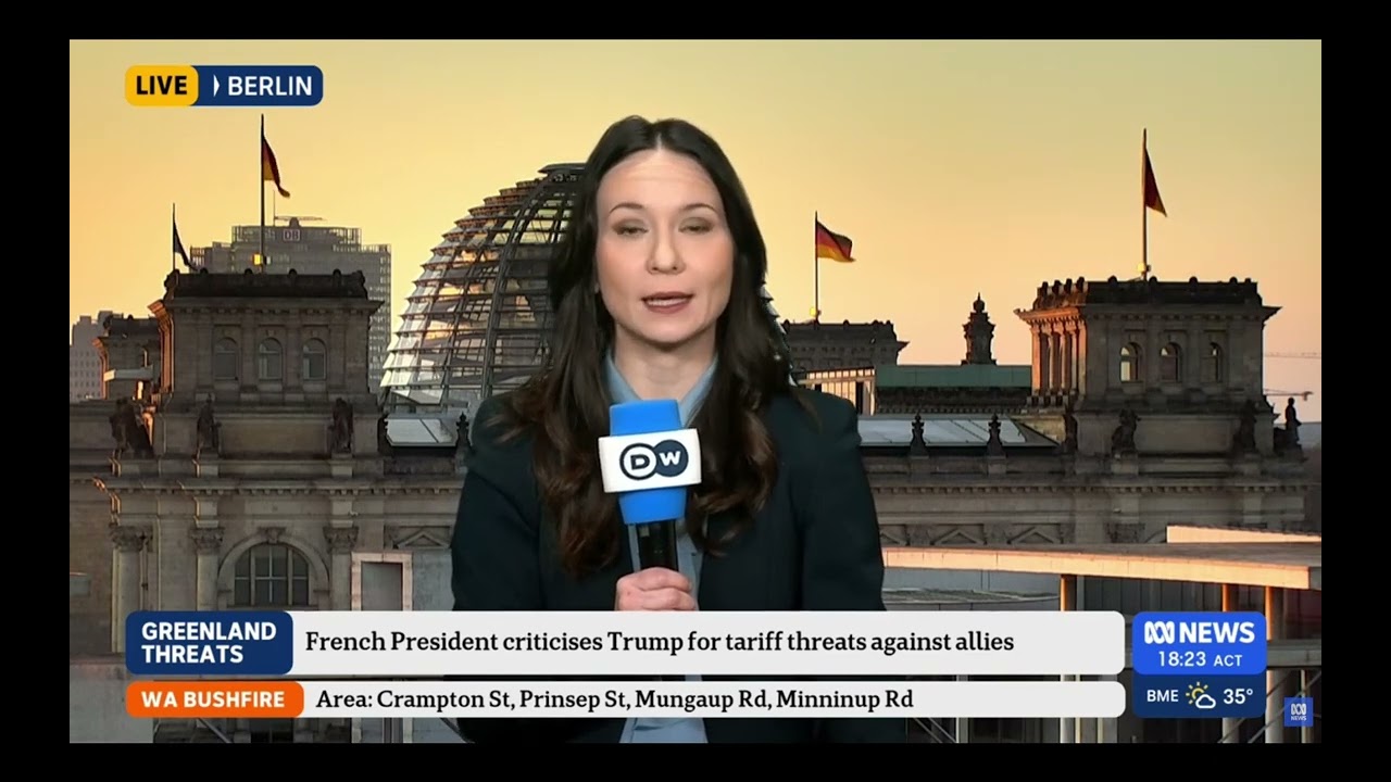 26/01/21 DW Correspondent Emily Leshner from Berlin for ABC News, Australia