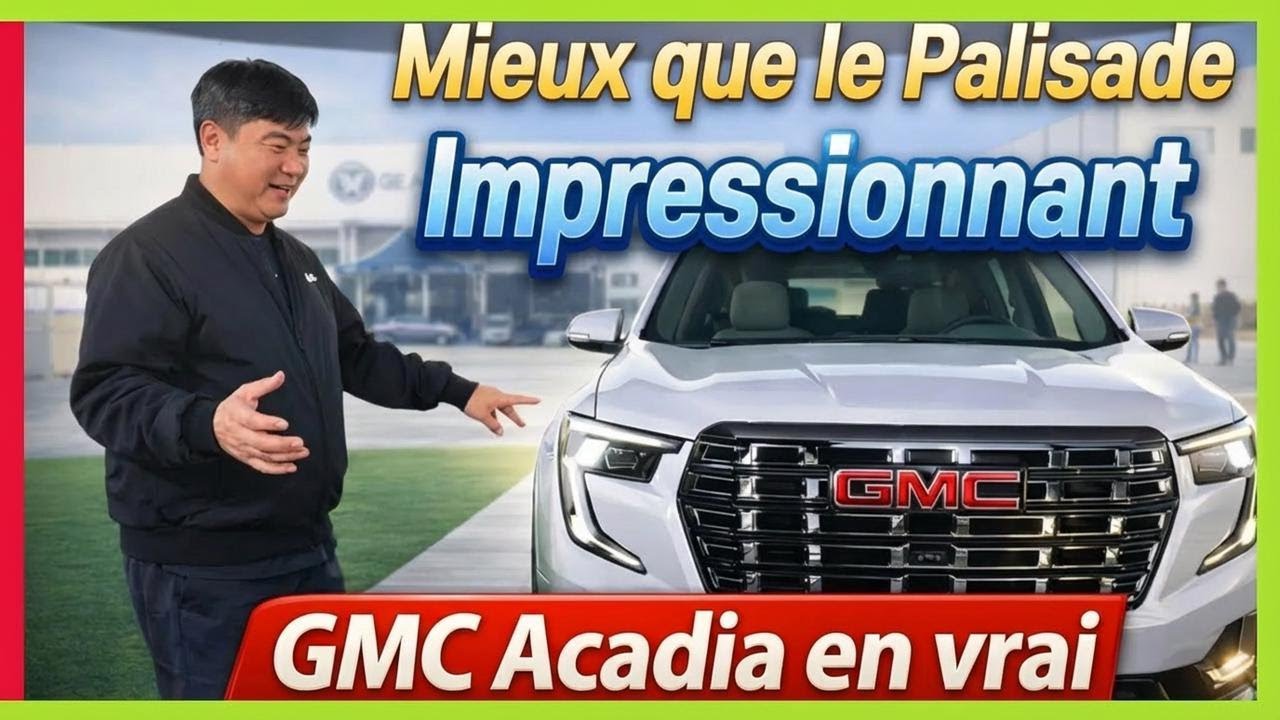 Découvrez le GMC Acadia : le SUV qui surpasse le Palisade ! Grand, luxe et options haut de gamme