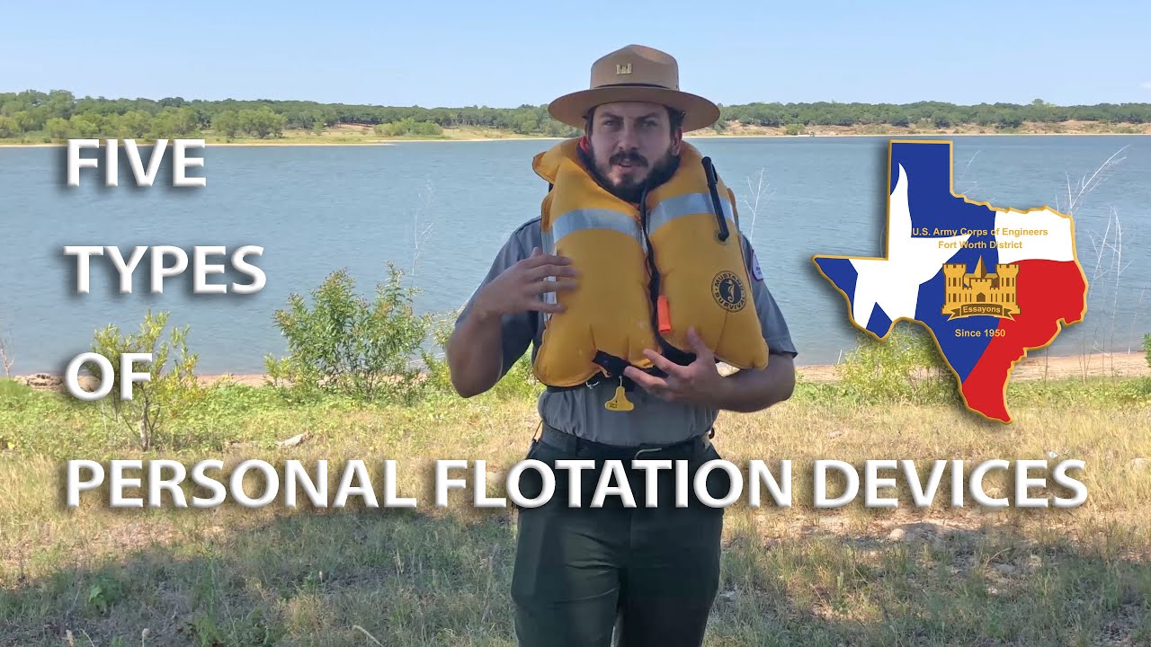 5 Types of Personal Flotation Devices with U.S. Army Corps of Engineers