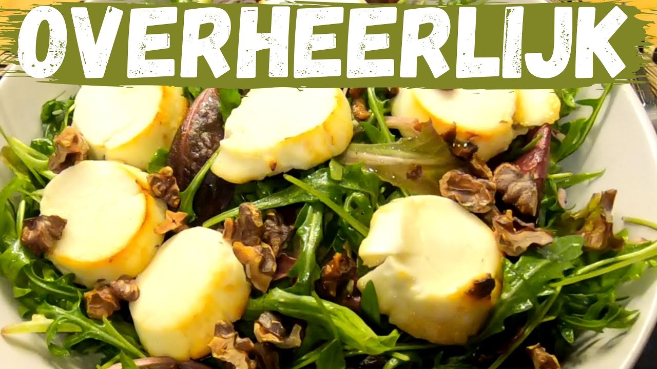 Geitenkaas salade met honing en noten🦌  Erg lekker, zelfs als je niet van geitenkaas houdt