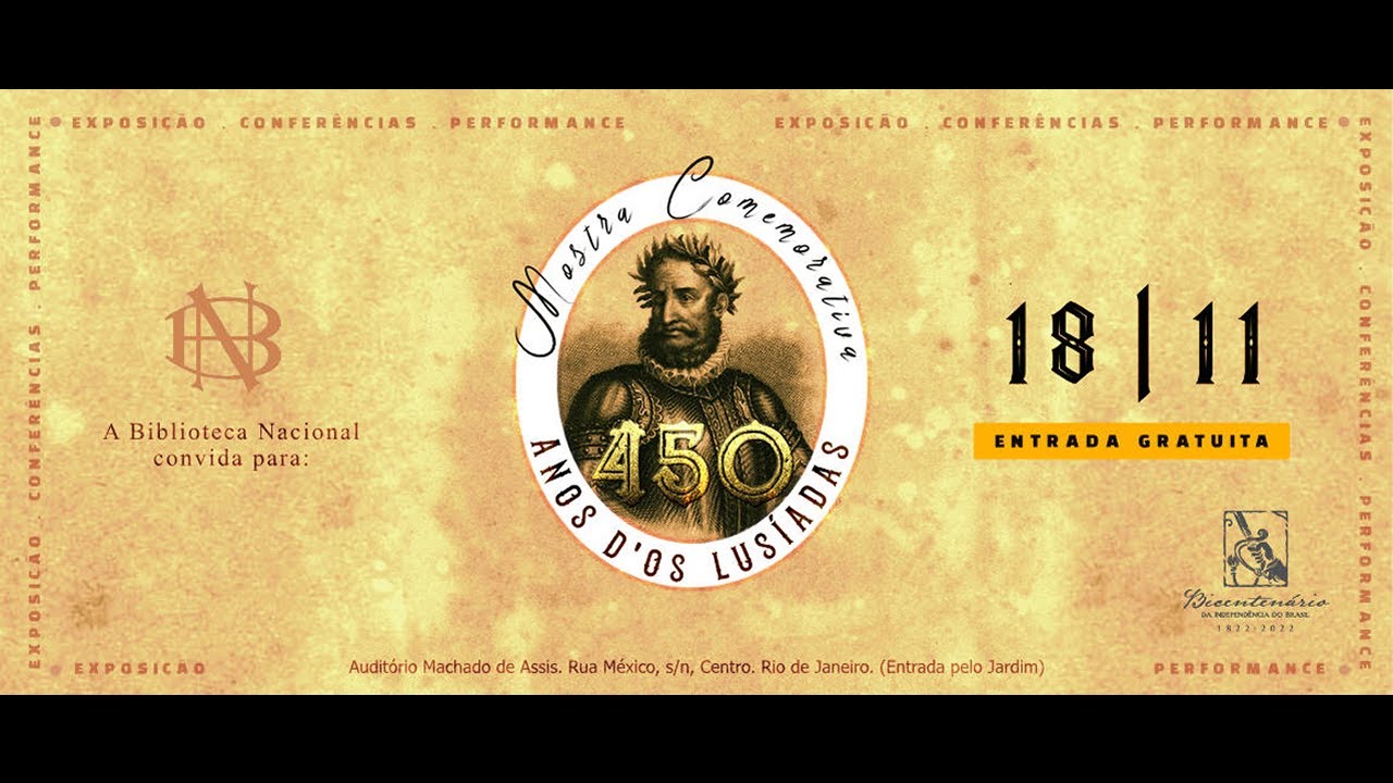 450 anos d'Os Lusíadas, de Luiz de Camões | Conferência sobre Luís de Camões e seu tempo