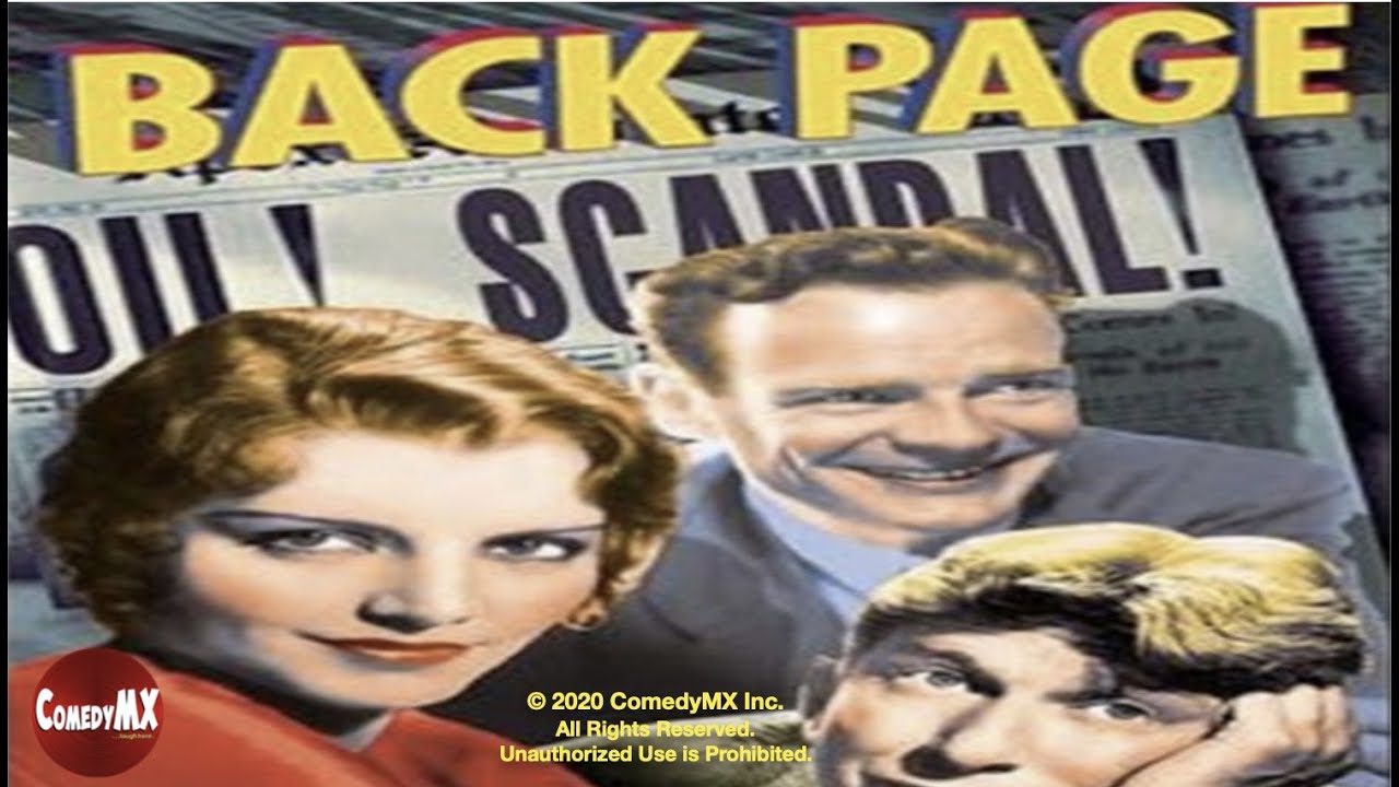 Back Page (1934) | Full Movie | Peggy Shannon | Russell Hopton | Claude Gillingwater