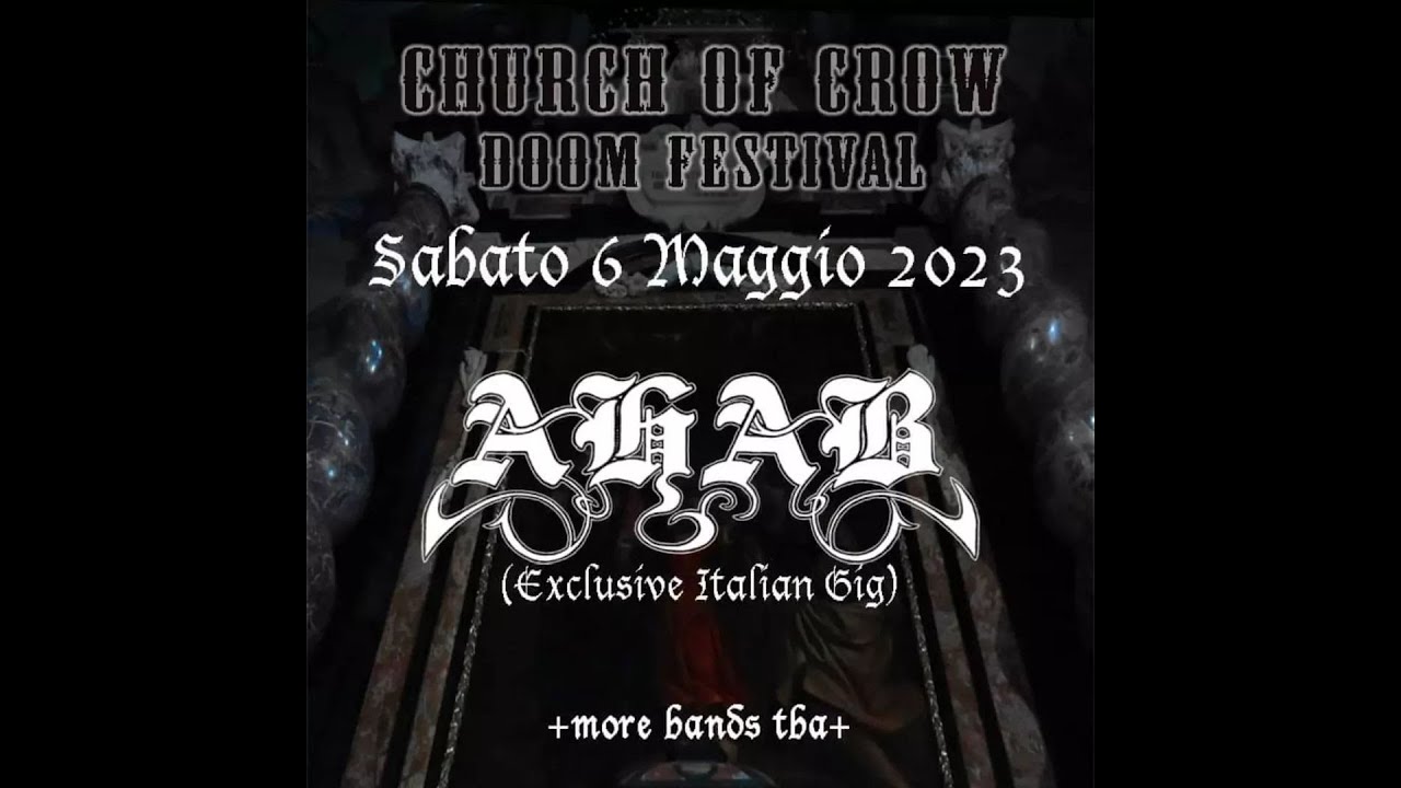 Ahab (Ger) The Coral Tombs Tour 2023 Live 06.05.23@ChiesaSanGiuseppe