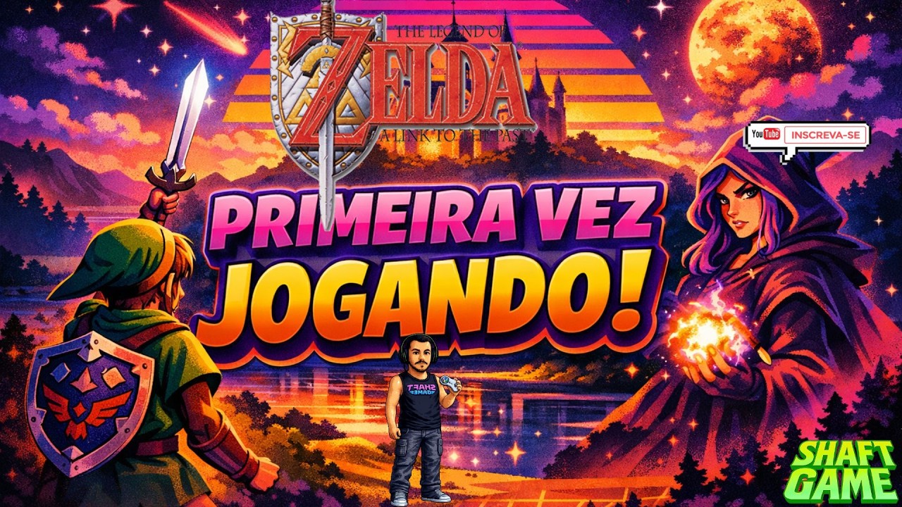 🎮🔥 Clássico LENDÁRIO no Canal! Primeira Vez Jogando Zelda A Link to the Past