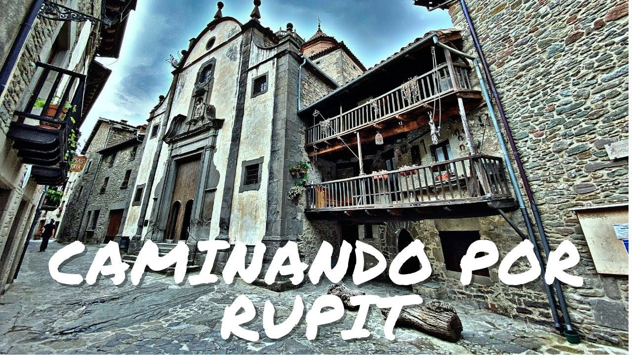 4k CAMINANDO por RUPIT. WALKING RUPIT, MEDIEVAL VILLAGE