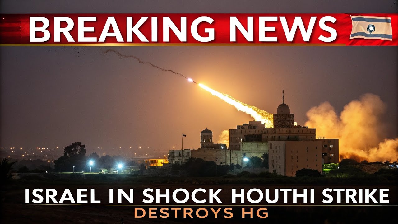 Panic in Israel! Houthis Launch Unstoppable Missile Attack on Military Command Center!,,,,