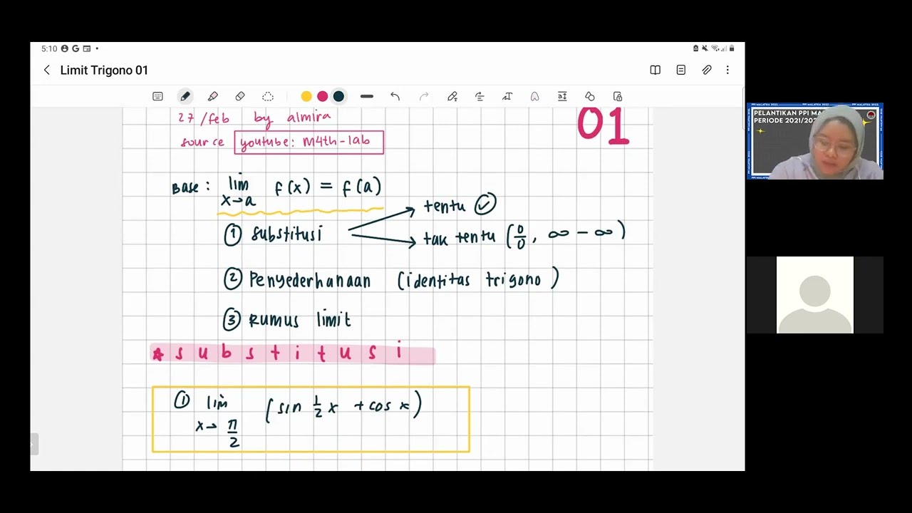 Fungsi Limit Trigonometri 01 || Kelas 12
