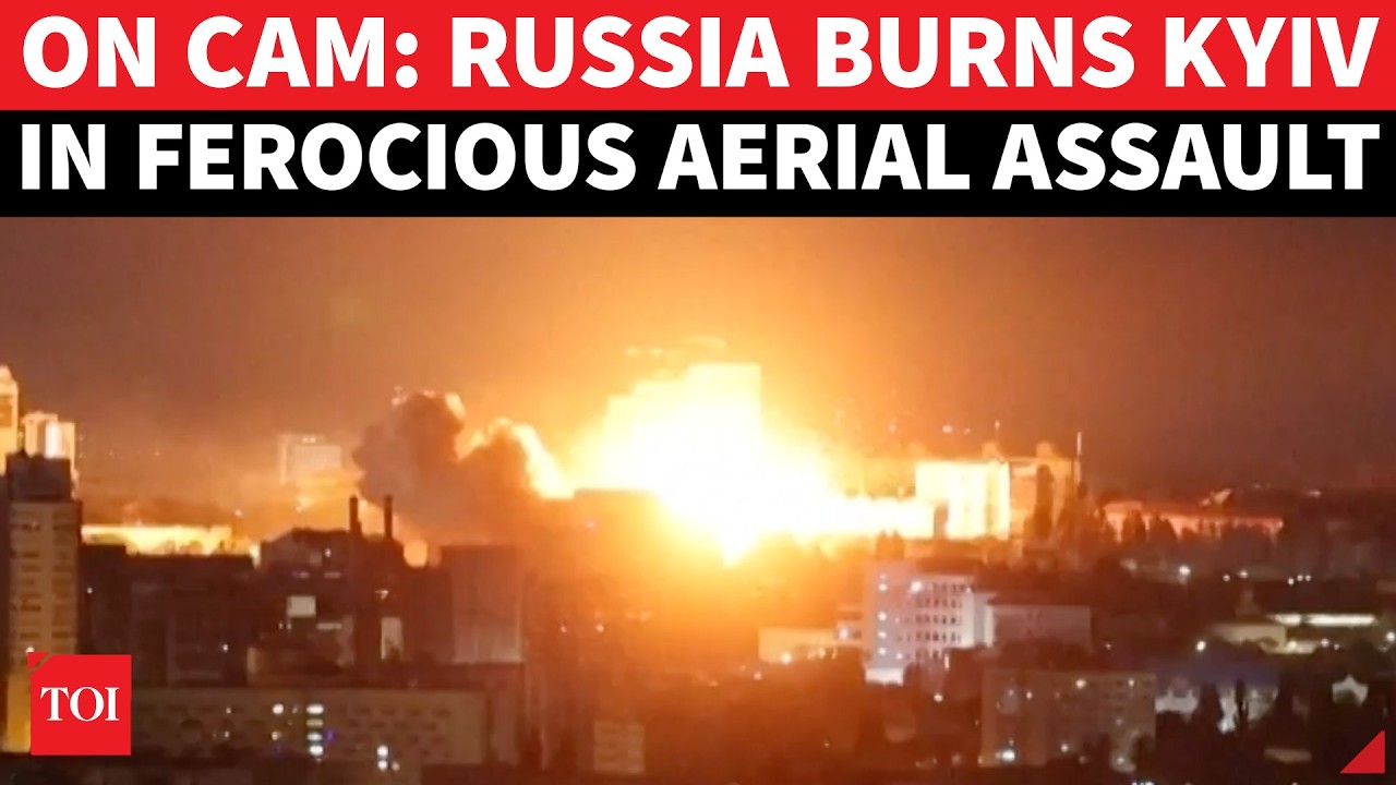 'ATTACK FROM ALL DIRECTIONS': Russia Burns Kyiv | Buildings Collapse, Residents Flee Amid Casualties