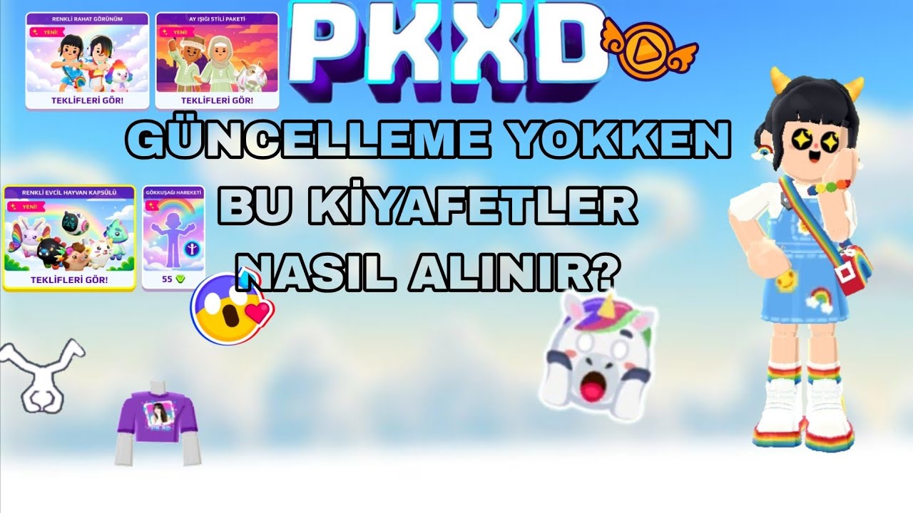 GÜNCELLEME YOKKEN BİR SONRAKİ GÜNCELLEMENİN KİYAFETİ NASIL ALINIR?😱PKXD TÜRKÇE✨️