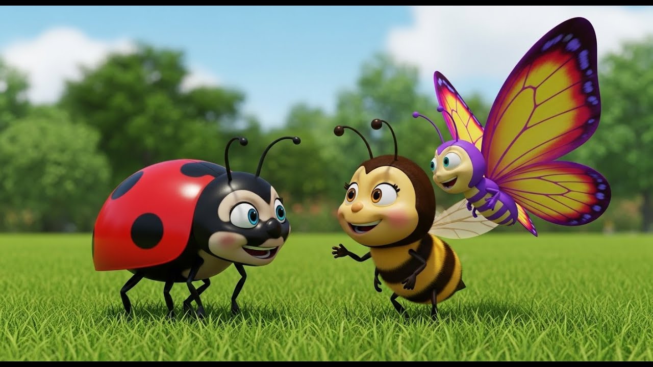 Itsy Bitsy Ladybug | Cute Insect Song for Kids | Nursery Rhymes & Songs for Children