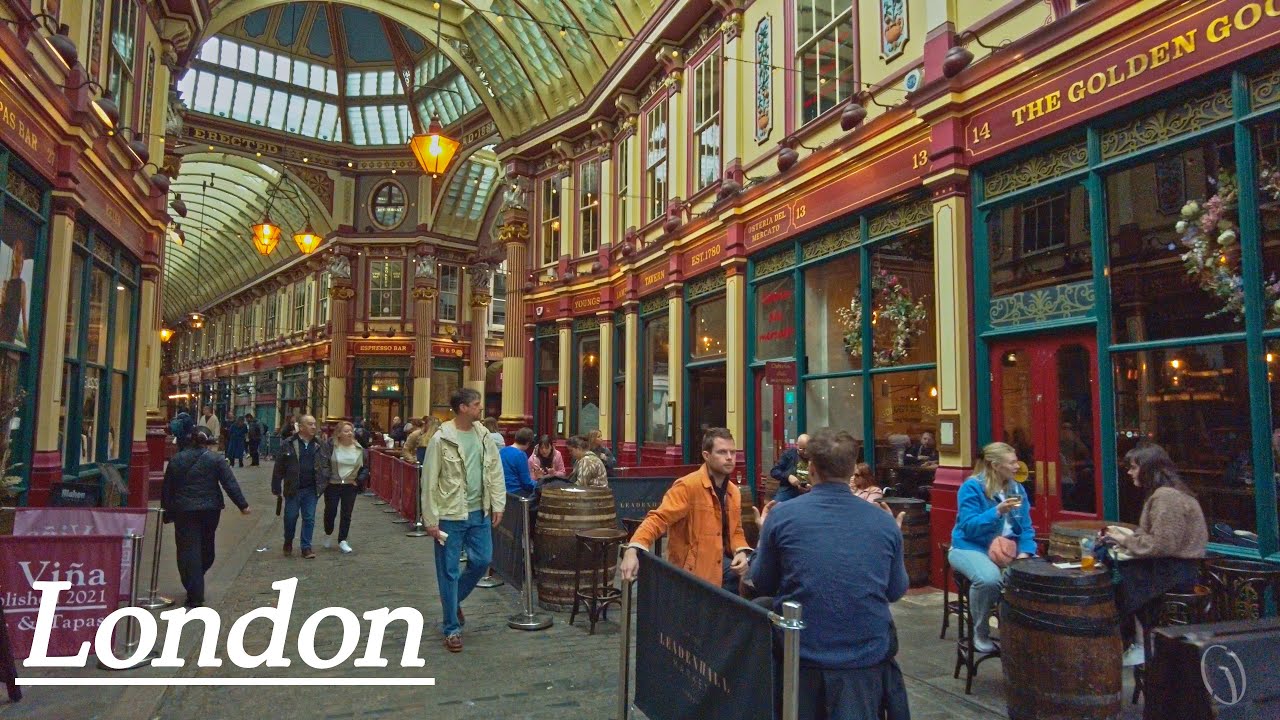 Exploring the city of London, Tower Hill to 🍺 Leadenhall Market and Blackfriars ☁️ 4K