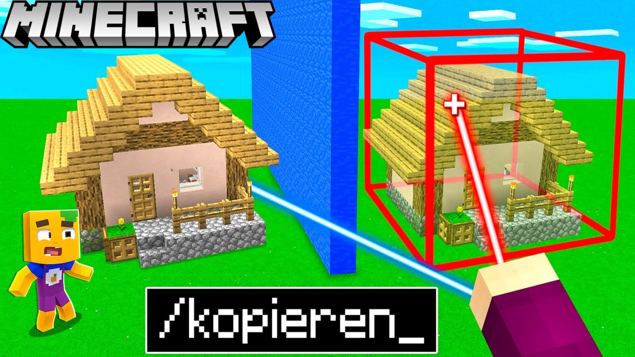 Ich KOPIERE das BAUWERK von meinem FREUND in Minecraft!