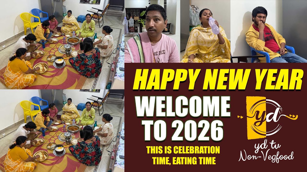 Happy New Year Welcome to 2026. This is Celebration Time, Eating Time ||  