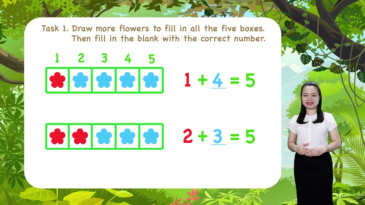 Math For Kids - Lesson 33. Ways to Make 5 for Kids | Kindergarten