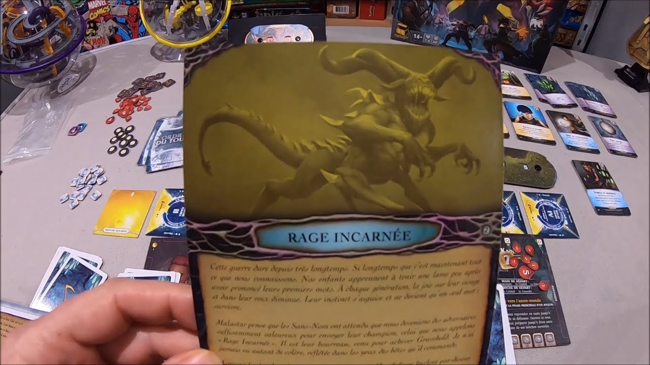 AEON'S END boite de base Partie solo en vid&eacute;o avec r&egrave;gle du jeu contre la Rage Incarn&eacute;e. Matagot.