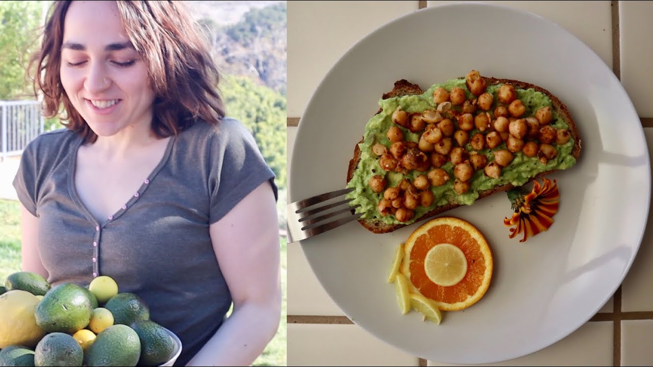 Lilyth Makes Breakfast With Hand Picked Fruits - Avocado Toast - Heghineh Cooking Show